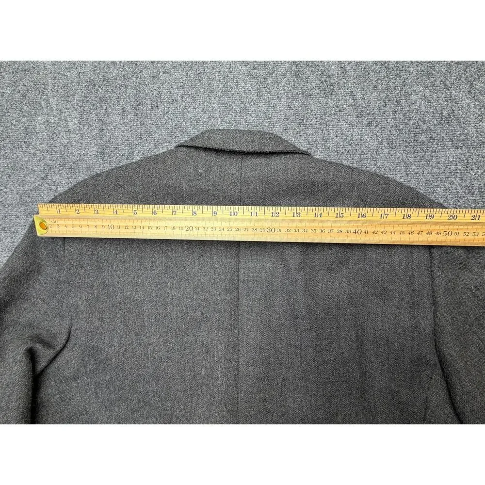 Hickey Freeman Boardroom Mens 43L 100% Camel Hair Gray Blazer USA Union Made